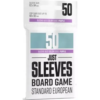 Příslušenství k deskovým hrám GAMEGENIC JUST SLEEVES Obaly na deskové hry 62x94 mm OBALY 50 KUSŮ Průhledné
