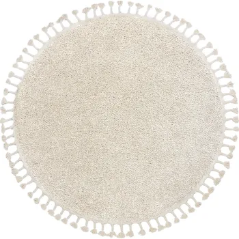 Koberec Dywany Łuszczów Kusový koberec Berber 9000 cream kruh Rozměry koberců: 160x160 (průměr) kruh