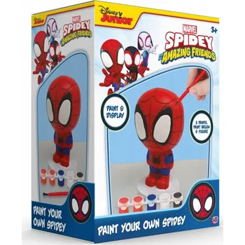 Figurka Svítící figurka Spidermana a jeho přátel k vymalování (svítí ve tmě)