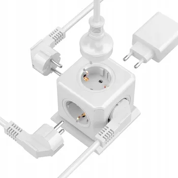 Elektrická zásuvka Elektrická Zásuvka rozbočka KEAGAR bílá