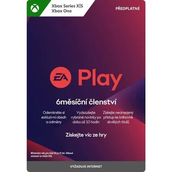 Hra pro Xbox EA Play - 6měsíční členství - elektronická licence (7F6-00355)
