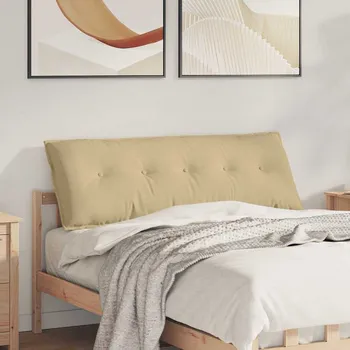 Podsedák vidaXL Polštář na záda Šedozelená 140 x 50 cm Žebrovaná látka