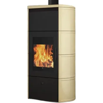 Krbová kamna Edilkamin FLAMMA 14 KACHLE pergamen, včetně dochlazovací smyčky 814520+1162200