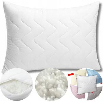 Povlečení POVLEČENÍ NA POLŠTÁŘ 50x70 cm BÍLÉ S VÝSYPKOU PRO VÝPLŇ, ZIP