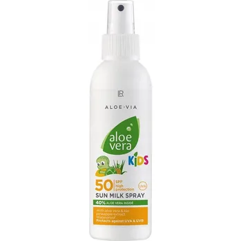 Přípravek na opalování LR Dětský opalovací sprej s 40 % Aloe Vera, voděodolný, SPF 50 150 Ml