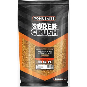 Návnadová surovina Sonubaits Supercrush Mega Carp Method Mix 2kg Originální Návnada