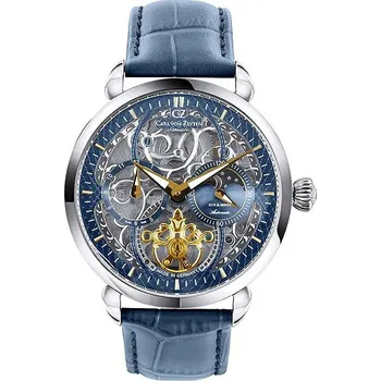 Hodinky Carl von Zeyten CVZ0005BLGS Neukirch Automatic 45 mm 3ATM