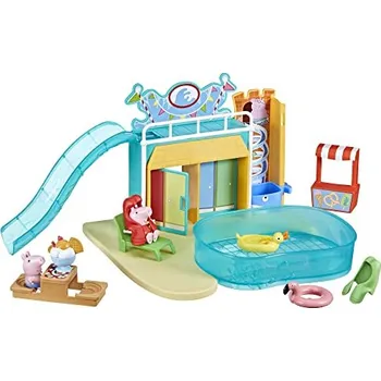 Figurka Peppa Pig Hračky Peppa Pig Vodní park - hrací set s 15 díly, včetně 2 figurek
