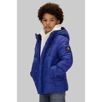 Dětská zimní bunda Calvin Klein Jeans IB0IB01276.128.170.9BYA námořnická modř 59X, vel. 152