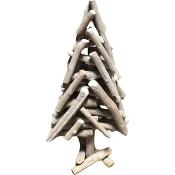 Vánoční dekorace 4DAVE Vánoční dekorace - dřevěný stromeček, 40cm