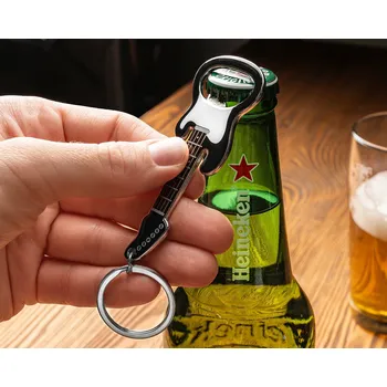 Otvírák Otvírák ČERNÁ elektrická kytara s magnetem, na ledničku, na klíče