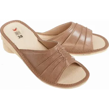 Dámské pantofle Wójciak Podhalí dámské pantofle přírodní kůže domácí panenky otevřený prst