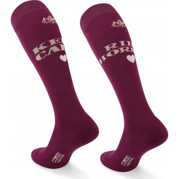 Dámské ponožky Veselé jezdecké ponožky s potiskem - 82% bavlna COMODO vel. 35-38