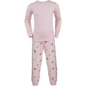 Dívčí pyžamo Pleas Dívčí dlouhé pyžamo růžová 128 (183790-503-128)