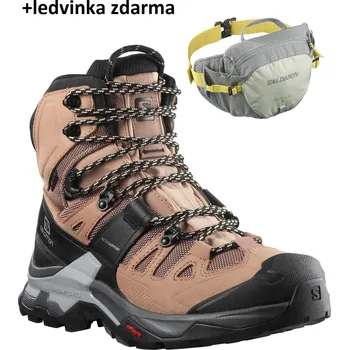 Dámská treková obuv Salomon Quest 4 GTX W Sirocco 412930 dámské nepromokavé trekové boty + ledvinka zdarma - 40 EUR