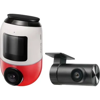 Kamera do auta 70mai 4K Omni X800 Dual + RC14 + SD karta 128GB bílá/červená