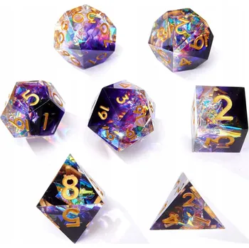 Příslušenství k deskovým hrám Mystická cesta do hlubin sebe sama SADA 7 EPOXIDOVÝCH KOSTEK RPG