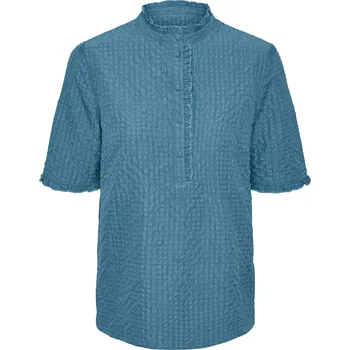 649050 - Tchibo - Halenka v mačkaném vzhledu - pro ženy - vel. 44 - barva: modrá