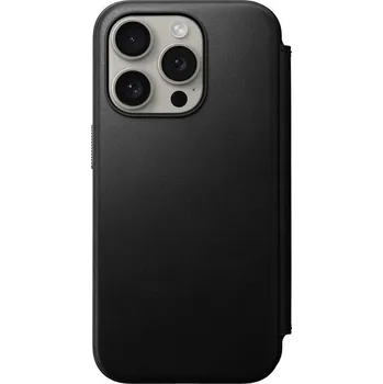 NOMAD Modern Leather Folio na Apple iPhone 15 Pro (NM01627685) černý