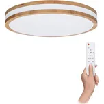 Solight Woody, 48W, s dálkovým ovladačem, 3360lm, 38cm, stmívání, studená/neutrální/teplá bílá (WO8007) bílé/hnědé