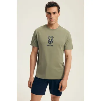 Pánské pyžamo PÁNSKÉ PYŽAMO LEGEND 43462 AW25 GREEN-GRENADE 3xl