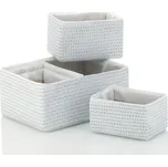 KELA Sada košů RIMOSSA 5ks, plast bílá KL-21781