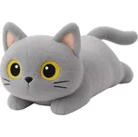 LEAN Toys Plyšová kočka s velkými očima…
