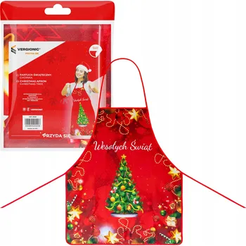 Vánoční dekorace Vánoční zástěra Stromeček VERGIONIC