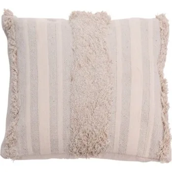 Polštář HOMESTYLING Polštář dekorační se střapci bavlna 45 x 45 cm DESIGN 2 KO-A35850010des2