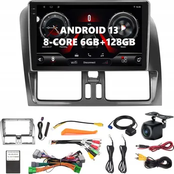 Mobilní telefon ANDROID 13 RÁDIO PRO VOLVO XC60 2008-2013 s CARPLAY a ANDROID AUTO, SIM, 6GB/128GB