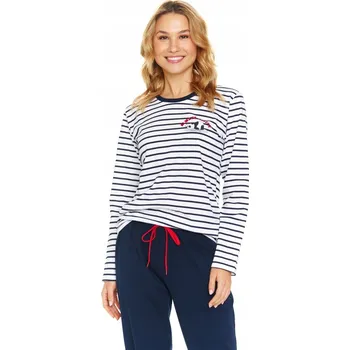 Dámské pyžamo Doctor Nap dámské pyžamo bavlna modré barvy, velikost XL