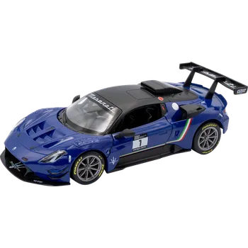autíčko Re.eltoys MASERATI GT2 modré 1:24 kovový model auta