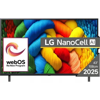 Televizor Televize LG 43" 43NANO80A3B LED Smart TV Wifi Netflix Premium – Model 2025