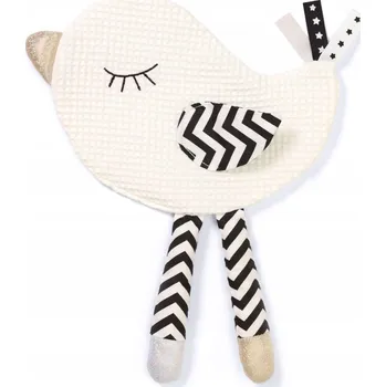 plyšák Plyšový Mazlíček Přítulníček – šustítko Babyono Little Birdie Blink & Shine