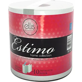 Utěrka Papírová utěrka celulóza Estimo bílá 100m