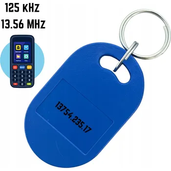 PŘÍVĚSEK NA KLÍČE PASTILKA RFID 13.56MHz MIFARE 125kHz BEZKONTAKTNÍ IC ID UNIKÁTNÍ DUAL