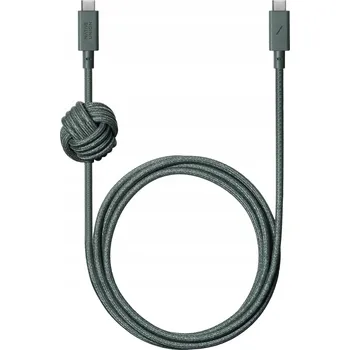 Datový kabel Kabel Native Union USB typ C - USB typ C 3 m zelený