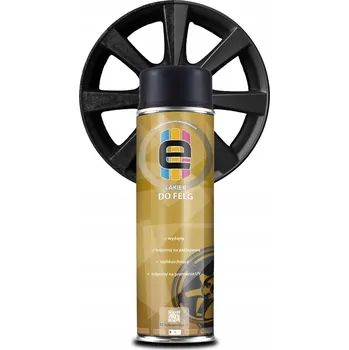 Barva ve spreji Sprej na disky kol, černý polomatný, 500 ml e-lakiernia