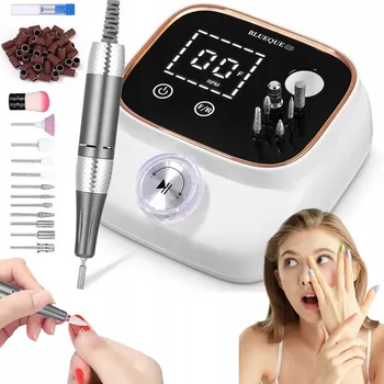 BRUSKA NA NEHTY 45000 RPM S LCD DISPLEJEM A 11 FRÉZOVACÍMI NÁSTAVCI