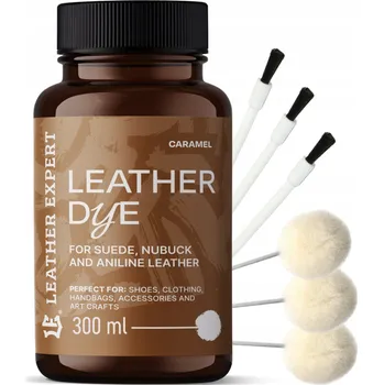 Přípravek pro údržbu obuvi Leather Expert Barva na semiš Nubuku Anilinová kůže 300 ml Caramel