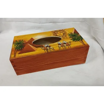 Krabice na papírové kapesníky - Egypt v hnědé