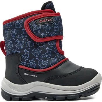 Dívčí sněhule Zimní chlapecké sněhule zateplené Geox B Flanfil Boy B Abx B263VE0BCMNC0048