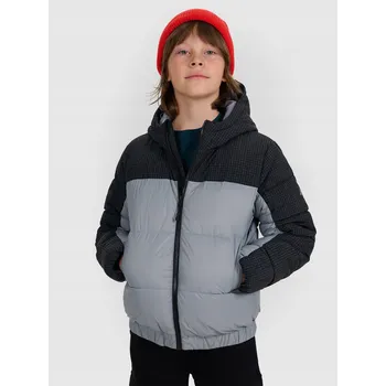 Chlapecká bunda Chlapecká prošívaná bunda se syntetickou výplní - šedá