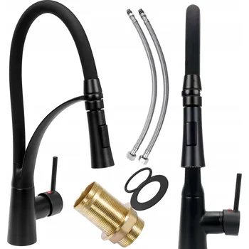 Vodovodní baterie Kuchyňská stojánková baterie Fala Noir černá