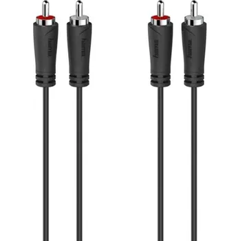 Počítač Hama audio, 2x Cinch/2x Cinch, 3m (205258) černý