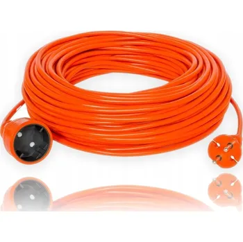 Napájecí kabel Zahradní Prodlužovací Kabel , jednoduchý Blow 25 m, 1 ks zásuvek, oranžový