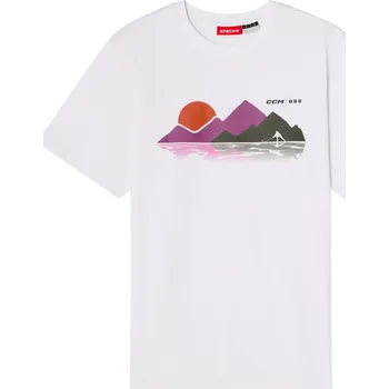 Pánské tričko Pánské tričko CCM Winter Mountain White XL