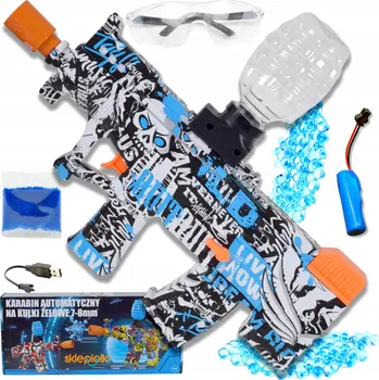 Dětská zbraň AUTOMATICKÁ PISTOLE NA GELOVÉ KULIČKY VODNÍ PUŠKA VELKÁ SADA AKUMULÁTOR