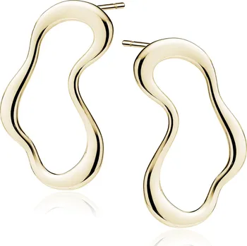 Náušnice Olivie Stříbrné extravagantní náušnice GOLD 9962 Ag 925; ≤5,7 g.