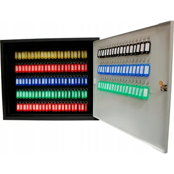 Skříňka na klíč Skříňka na 150 klíčů s přívěsky